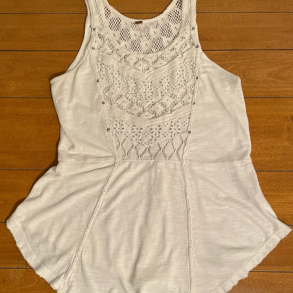 Free People Cream Colored Tank